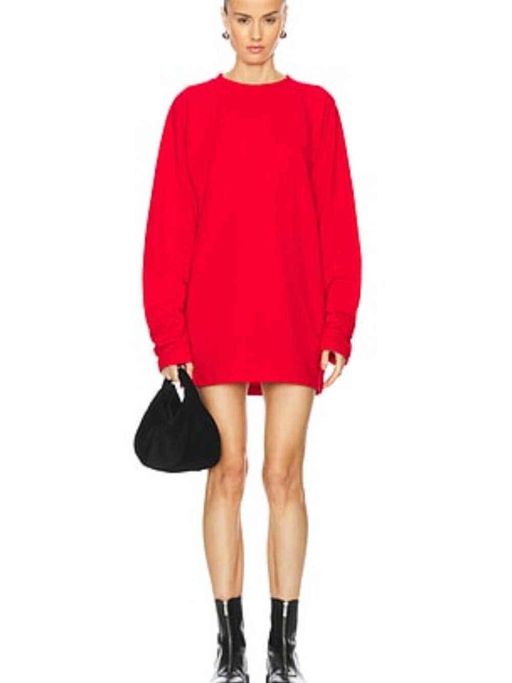 Norma Kamali Oversized Raglan Sleeve Mini Dress